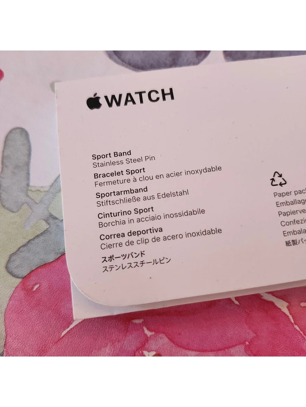 Apple Watch Sport Band Series 11 42mm Light Blush Pink Genuine Apple
